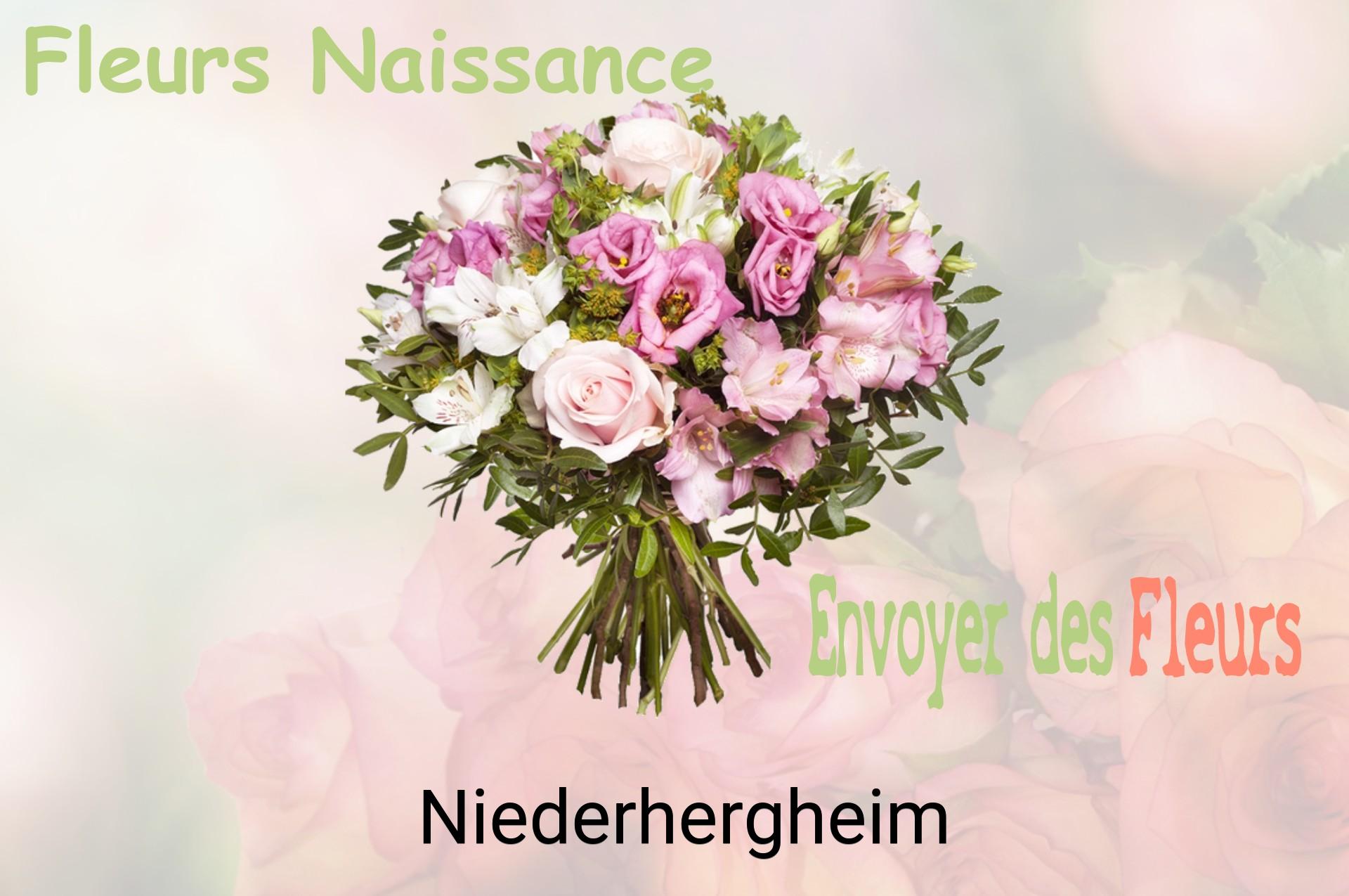 Bouquet de fleurs de naissance livré à Niederhergheim